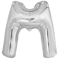Large Letter M Silver